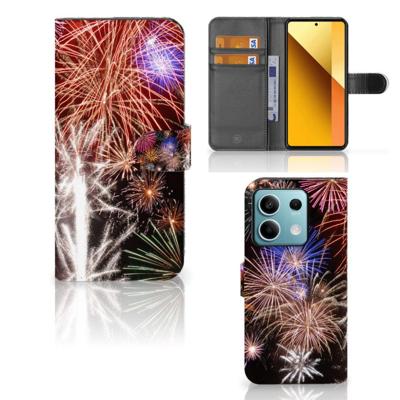 Xiaomi Redmi Note 13 5G | Wallet Case | met Pasjes | Vuurwerk