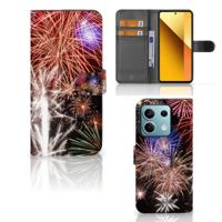 Xiaomi Redmi Note 13 5G | Wallet Case | met Pasjes | Vuurwerk - thumbnail