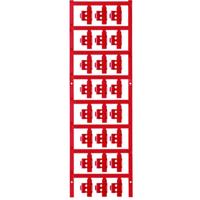 Weidmüller 1805790000 SFC 2/21 NEUTRAL RT Kabelmarkeringdrager Montagemethode: Vastklemmen Markeringsvlak: 4.10 x 21 mm Rood Aantal markeringen: 120 120 stuk(s) - thumbnail