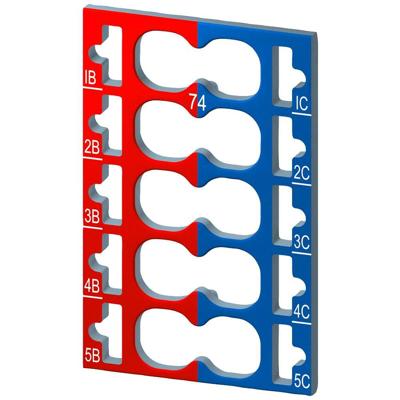 Siemens 6ES71936CP742AA0 6ES7193-6CP74-2AA0 PLC-kleurcoderingschild