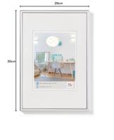 walther+ design KV130S Wissellijst Papierformaat: DIN A4 Zilver - thumbnail