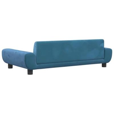 VidaXL Hondenmand 100x54x33 cm fluweel blauw