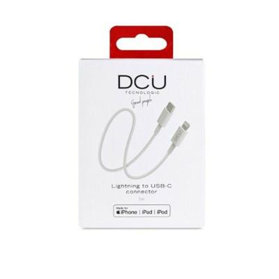 Kabel USB-C naar Lightning iPhone DCU 1 Wit 1 m