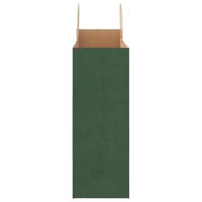 VidaXL Papieren zakken 250 st met hengsels 32x17x44 cm groen