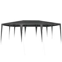 Partytent Antraciet en Wit 600 x 400 x 266 cm - thumbnail