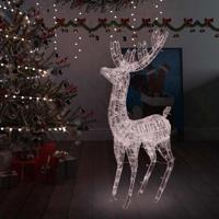 Kerstdecoratie rendier 250 LED's warmwit 180 cm acryl - thumbnail