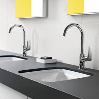 Hansgrohe Logis wastafelkraan 210 draaibare uitloop zonder waste Chroom - thumbnail
