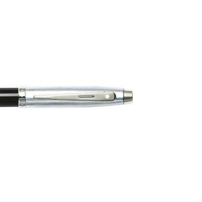 Sheaffer SF-E2931351 Balpen 100 Glossy Black Barrel Brushed Chrome Cap Nickel Plated Sheaffer SF-E2931351 Balpen 100 Glossy Black Barrel Brushed Chrome Cap Nickel Plated