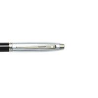 Sheaffer SF-E2931351 Balpen 100 Glossy Black Barrel Brushed Chrome Cap Nickel Plated - thumbnail