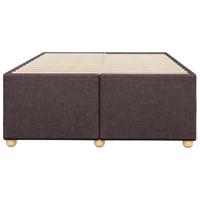 Bedframe zonder matras stof donkerbruin 140x190 cm - thumbnail