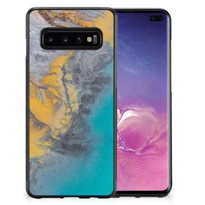 Samsung Galaxy S10+ Gripcase Marble Blue Gold