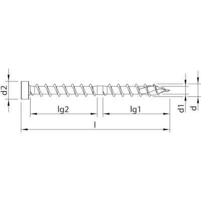 Heco Topix-plus CombiConnect 8,5 x 250 ck T-40 OKD verz; 50 stuks - HC61457