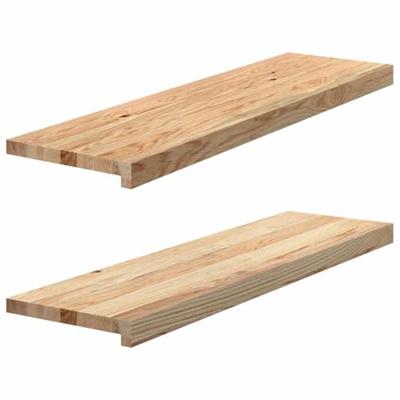 VidaXL Traptreden 2 st 90x25x2 cm onbehandeld massief eikenhout VidaXL Traptreden 2 st 90x25x2 cm onbehandeld massief eikenhout