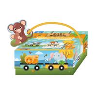 Lantaarn Publishers Boek en puzzeltrein babydieren - thumbnail