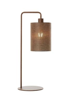 Light & Living Japandi tafellampDonio donkere hout print - 1885652