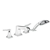 hansgrohe Metropol Classic afbouwdeel v. 4-gats badrandkraan m. greep-hendel m. handdouche chroom - thumbnail