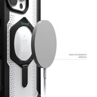 Urban Armor Gear Plasma XTE MagSafe Kickstand Case Backcover Apple iPhone 16 Pro Zwart, Transparant MagSafe compatible - thumbnail