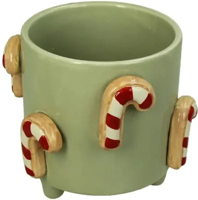 Kersten vaas dolomiet zuurstok 13x11cm multi