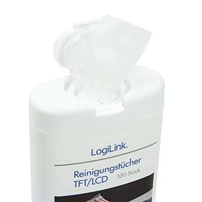 Vochtige reinigingsdoekjes voor beeldschermen LogiLink RP0010 (100 Stuks)
