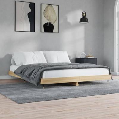 Bedframe zonder matras hout sonoma eikenkleurig 120x200 cm Bedframe zonder matras hout sonoma eikenkleurig 120x200 cm