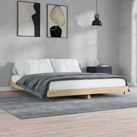 Bedframe zonder matras hout sonoma eikenkleurig 120x200 cm - thumbnail