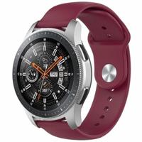 By Qubix - Compatible met Garmin Venu 2 / Garmin Venu 3 - Rubberen sportband - Bordeaux - Compatible Garmin bandje - Bandbreedte: 22mm - thumbnail
