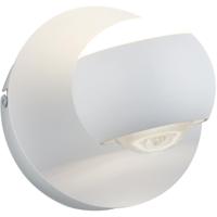 LED Wandlamp - Musterring Cannon - 1 Lichtpunt van 5 Watt - Dimbaar - Aanpasbare Lichtkleur - Draaibaar - Geheugenfunctie - Mat Wit - Metaal - thumbnail