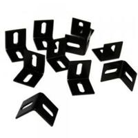 L-klemmen 10 stuks zwart - thumbnail