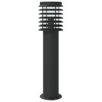 Buitenvloerlampen 3 st met sensors roestvrijstaal zwart - thumbnail