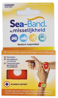 Sea Band Polsband kinderen oranje 1 Paar Sea Band Polsband kinderen oranje 1 Paar