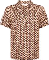 Tramontana blouse met all over print beige/rood/zwart - thumbnail