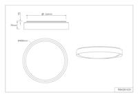 Trio PlafondlampFelis met afstandsbediening - R64391031 - thumbnail