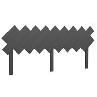 Hoofdbord 178x3x80,5 cm massief grenenhout grijs - thumbnail