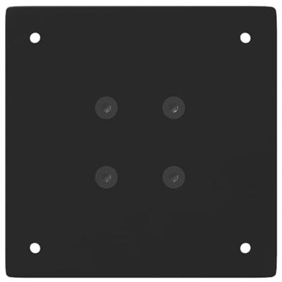 Bartafelpoten 4 st 100-102 cm staal zwart