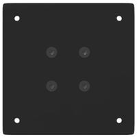 Bartafelpoten 4 st 100-102 cm staal zwart - thumbnail