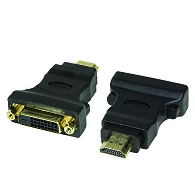 LogiLink HDMI to DVI Adapter HDMI 19-pin female DVI-D (24+1) male Zwart kabeladapter/verloopstukje -