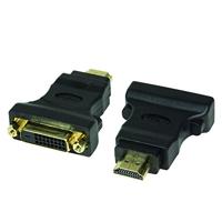 LogiLink HDMI to DVI Adapter HDMI 19-pin female DVI-D (24+1) male Zwart kabeladapter/verloopstukje - - thumbnail