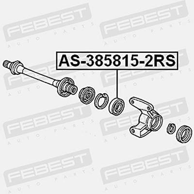 Lager, aandrijfas AS3858152RS Lager, aandrijfas AS3858152RS