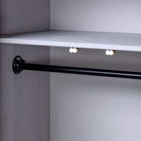 Kledingkast Panama Range 80x50x171,5cm massief grenenhout grijs - thumbnail