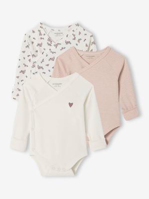 Set van 3 meegroei body's rozen