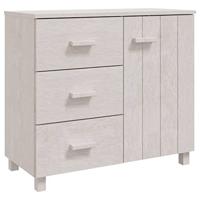 Dressoir HAMAR 90x40x80 cm massief grenenhout wit - thumbnail