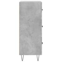 Dressoir 34,5x34x90 cm bewerkt hout betongrijs - thumbnail