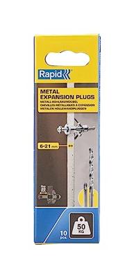 Rapid Hollewandpluggen | Ø13x52 | Voor 6-21 mm plaatdikte | 50kg draagkracht | 10 stuks in een doos - 5001553