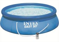 Intex easy set zwembad 396 x 84-pomp - thumbnail