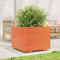 VidaXL Plantenbak 60x60x49,5 cm massief grenenhout wasbruin - thumbnail