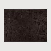 Ethnicraft Wandpaneel 'Bricks' Teakhout, 90 x 120cm, kleur Zwart - thumbnail