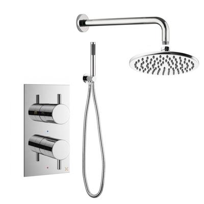 Crosswater MPRO Regendoucheset inbouw - 20cm hoofddouche - wandarm - staafhanddouche - chroom sw24481/SW451361/sw31358/sw385370/sw385437/ Crosswater MPRO Regendoucheset inbouw - 20cm hoofddouche - wandarm - staafhanddouche - chroom sw24481/SW451361/sw31358/sw385370/sw385437/