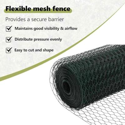 VidaXL Hek met paal groen 1,2 x 10 m staal en pvc