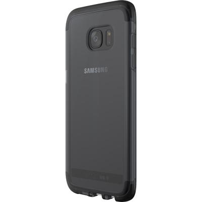 Tech21 Impact Shield Self Heal displaybeschermfolie zelfherstellend slagvast schokbestendig voor Samsung LG G5 - transparant, Evo Frame., Samsung Galaxy S7 Edge, Smokey/zwart