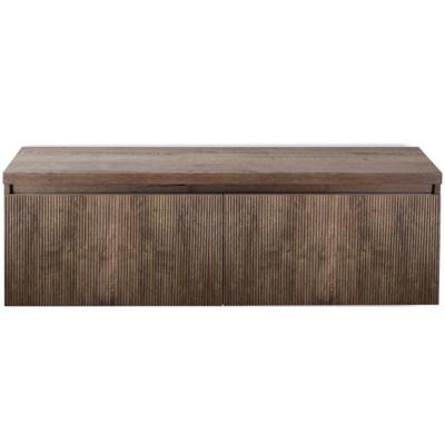 Frozen 3D Badmeubelset 140 cm - Greeplijst in Kleur - Inclusief Wastafelbovenblad Charleston